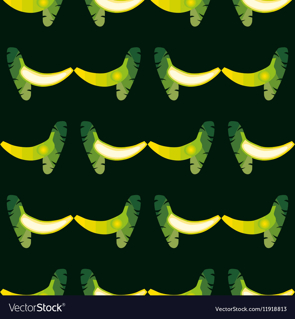 Seamless banana pattern background