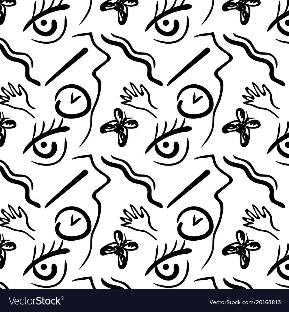 Seamless pattern abstract background surrealism