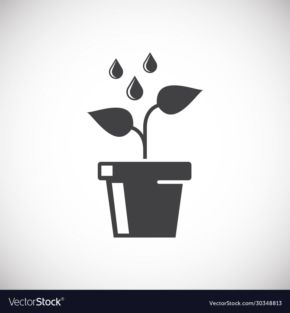 Seed related icon on background for graphic Vector Image