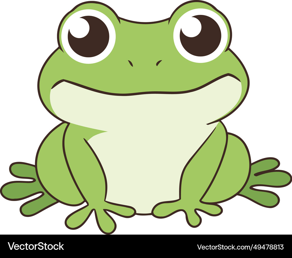 Young frog wild Royalty Free Vector Image - VectorStock