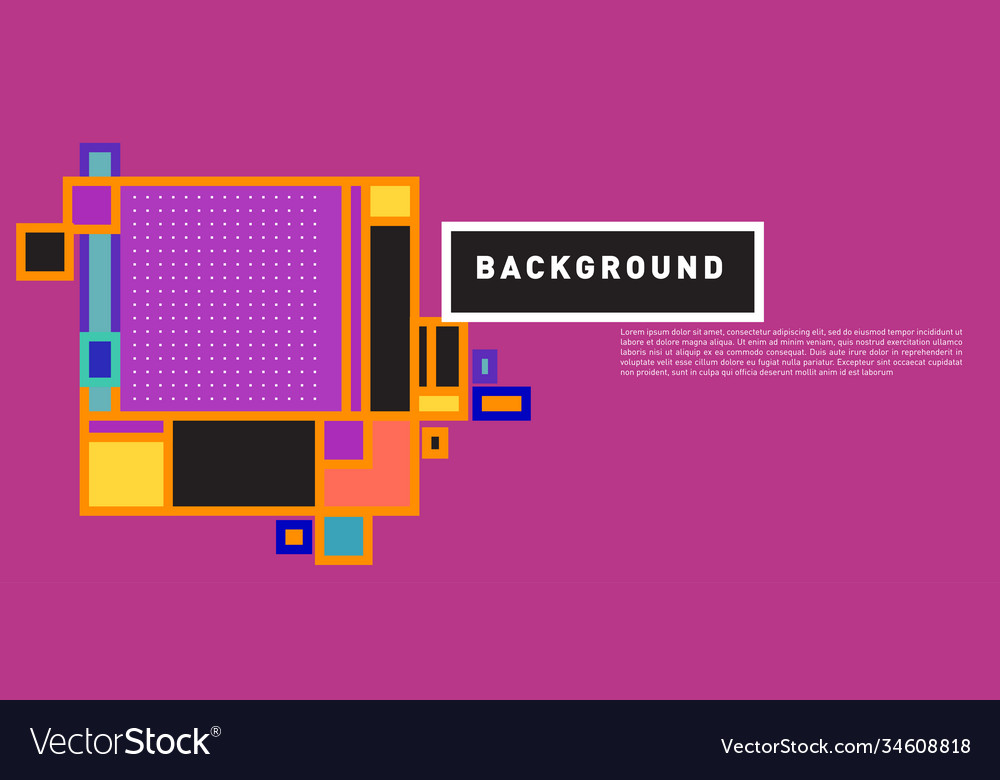 Abstract colorful rectangle background for banner