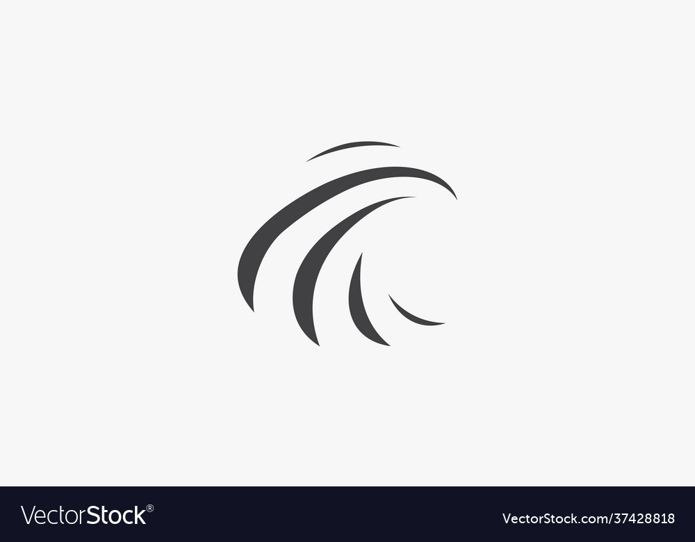 Abstract swoosh auf weißem Hintergrund kreative Ikone vector image Abstract swoosh auf weißem Hintergrund kreative Ikone