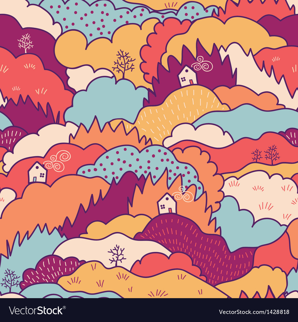 Autumn Woodland Seamless Pattern