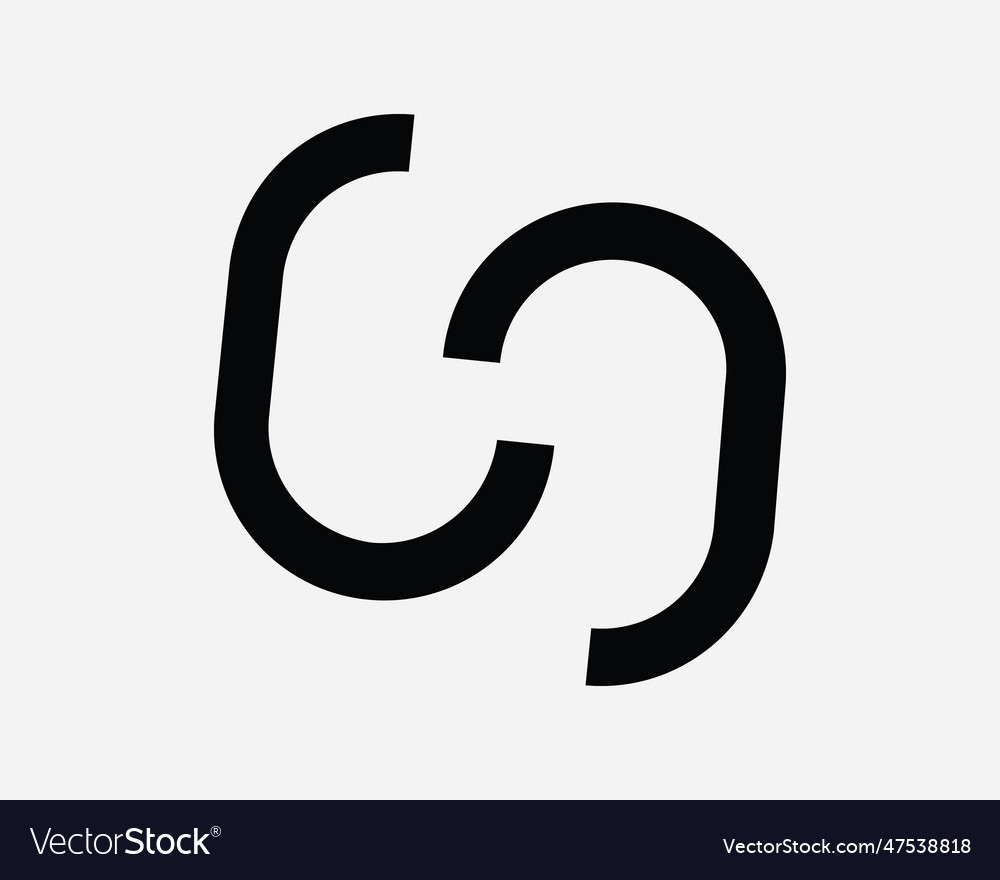 Broken link icon chain connection network connect vector image Broken link icon chain connection network connect