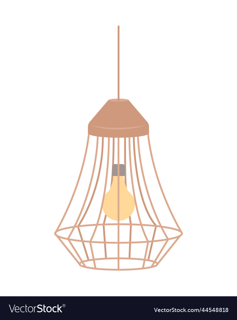 Ceiling light semi flat color object