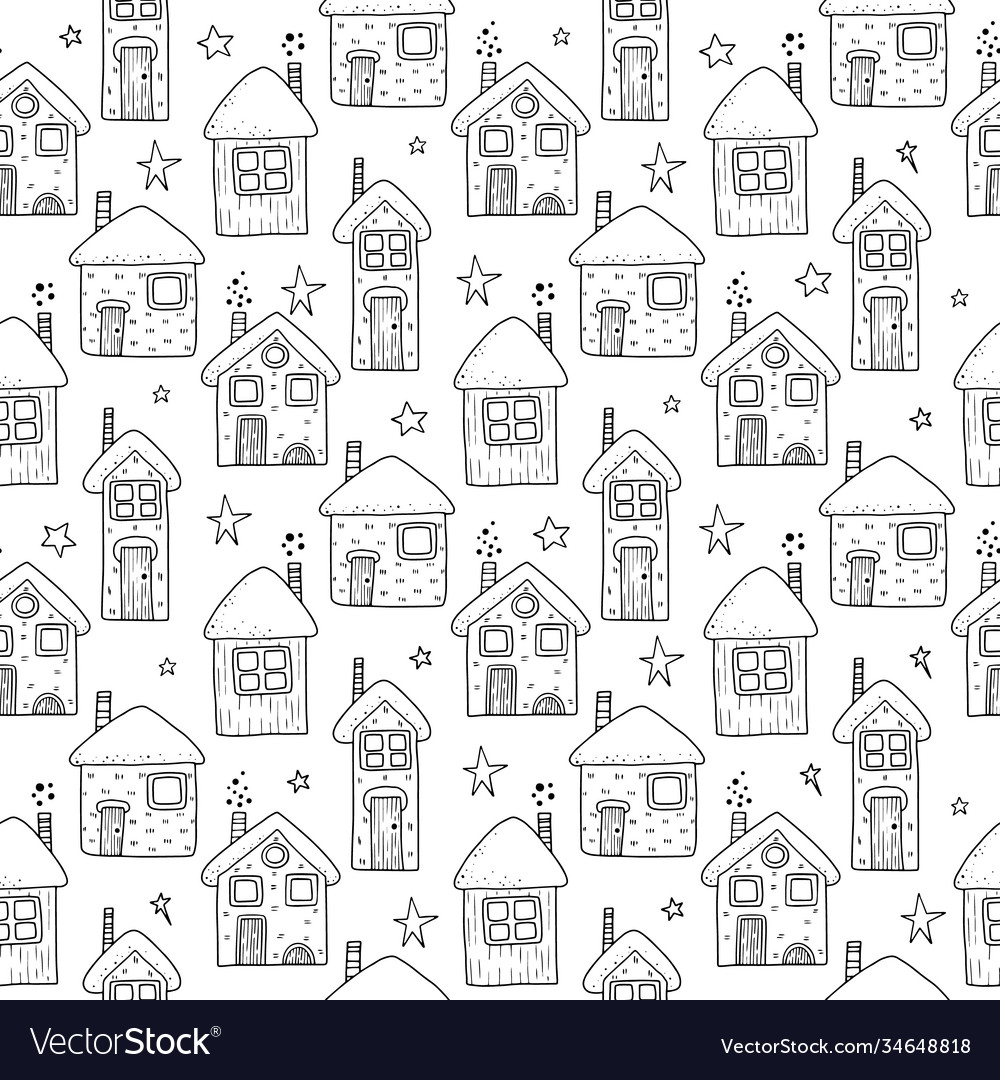 Christmas holiday cookies baking seamless pattern Vector Image