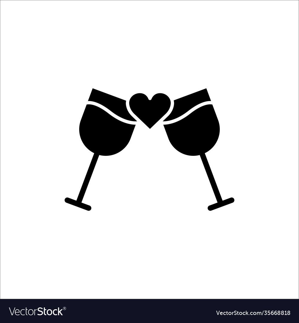 Glass icon with arrow simple design editable vector image Glass icon with arrow simple design editable