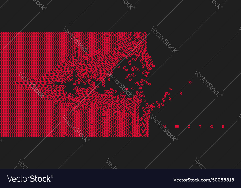 Irregular array or matrix of random ovals vector image Irregular array or matrix of random ovals