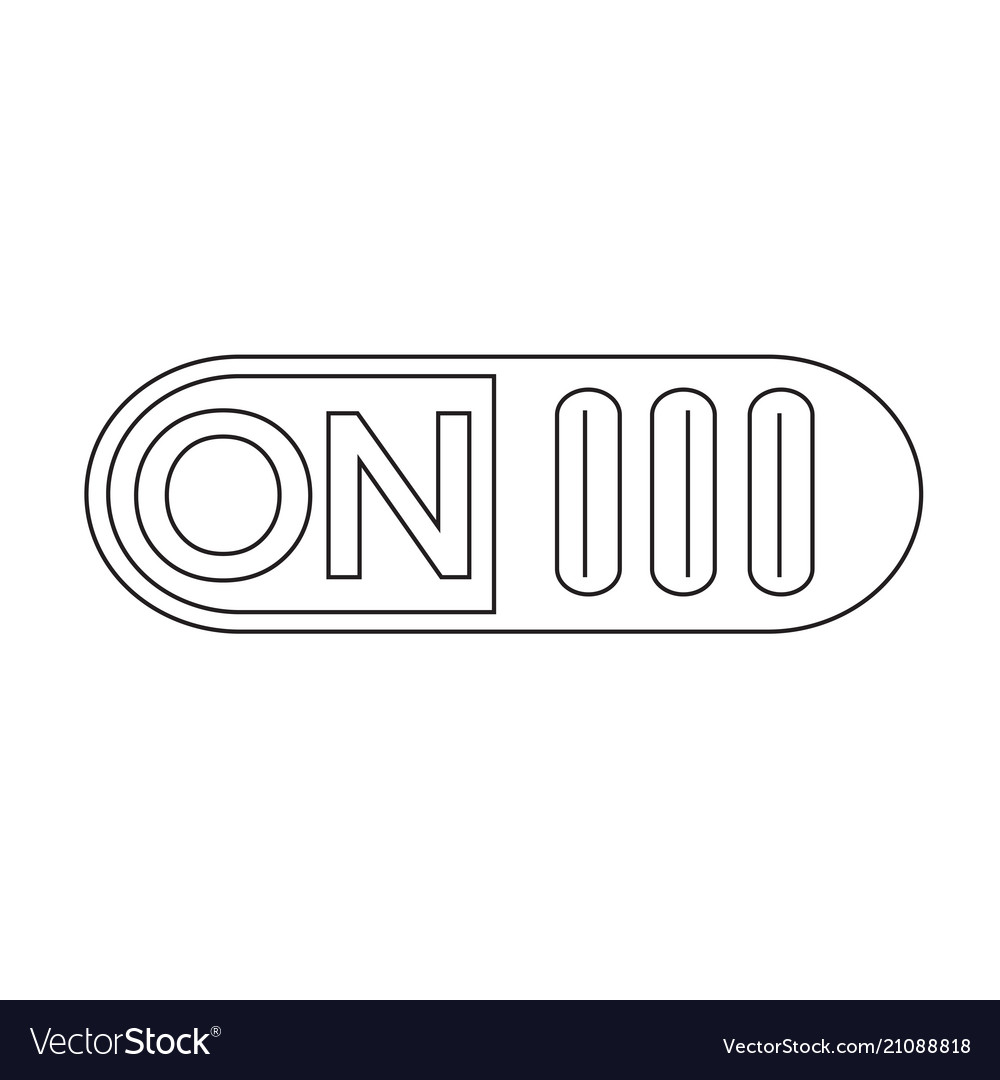 On off switch button icon