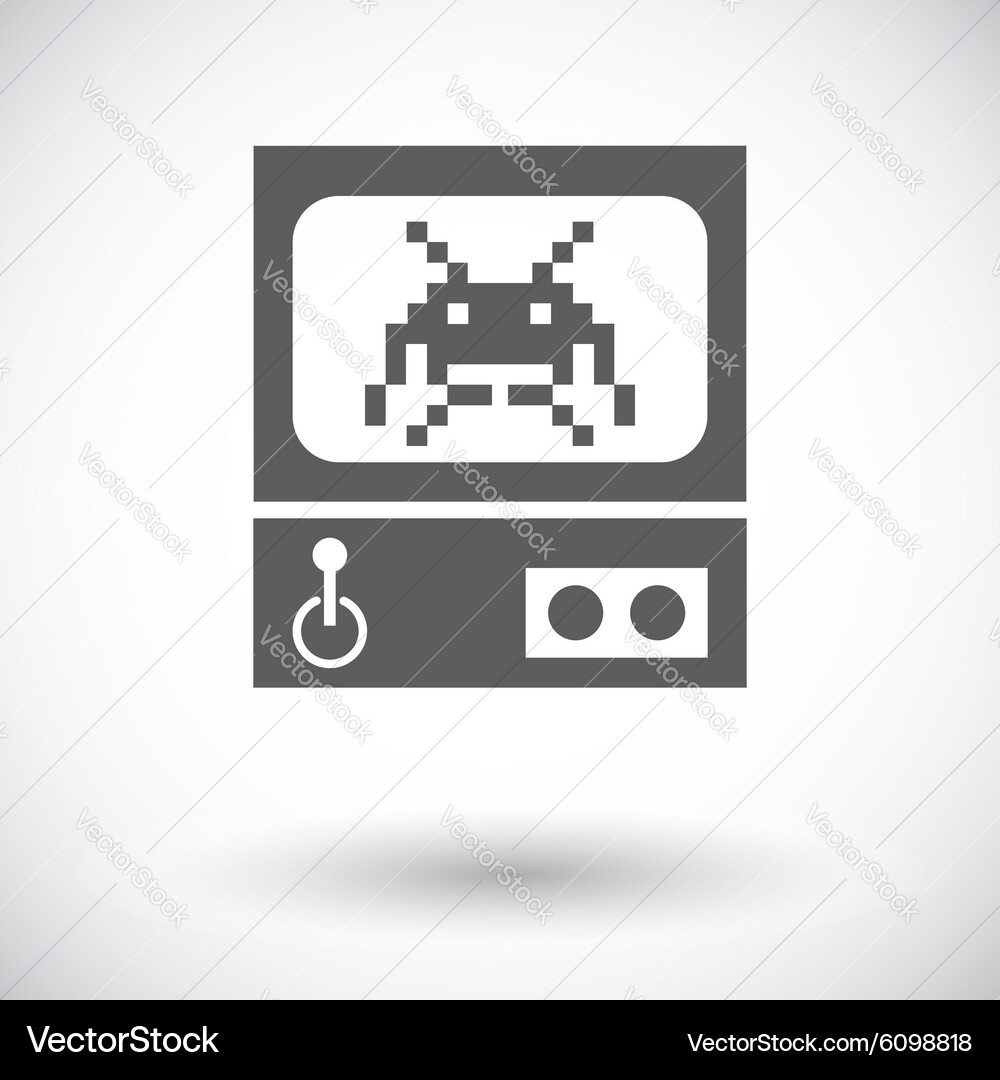 Retro arcade machine Royalty Free Vector Image