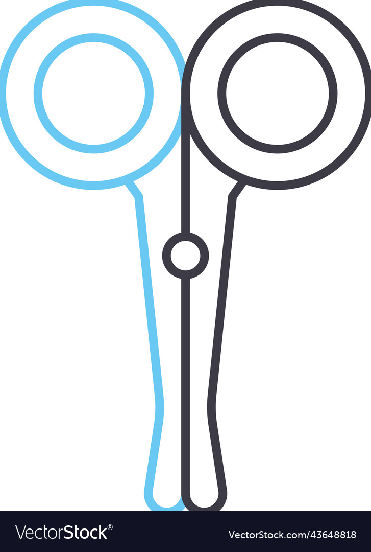 Scissors line icon outline symbol