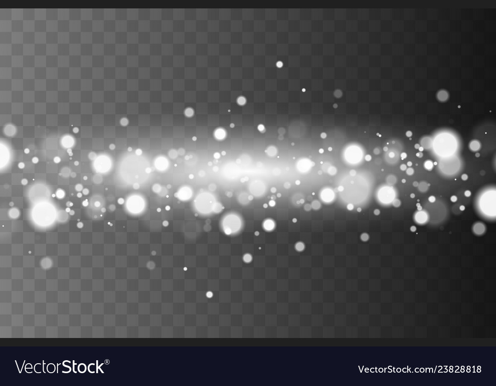 Shining bokeh isolated on transparent background vector image Shining bokeh isolated on transparent background