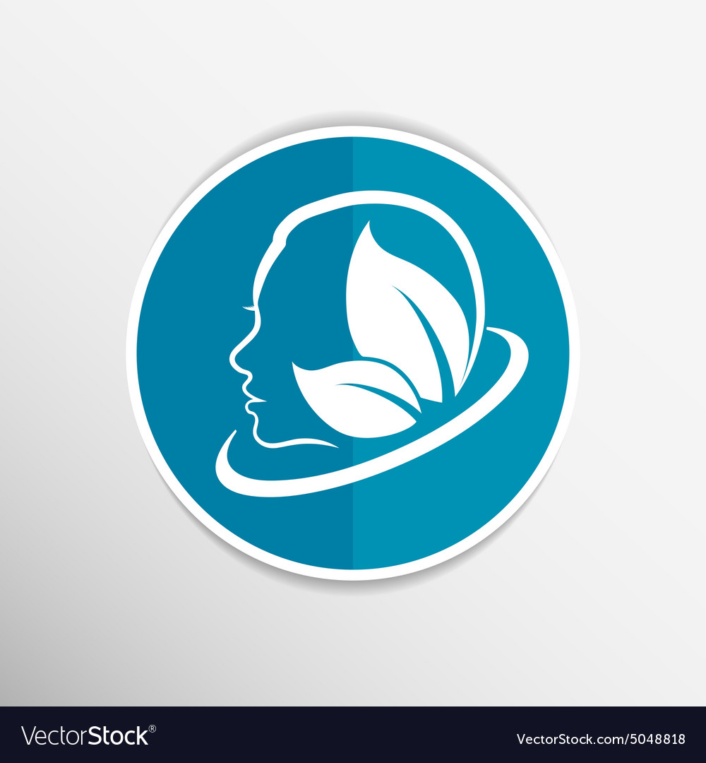 Women health beauty and treatment symbols emblems