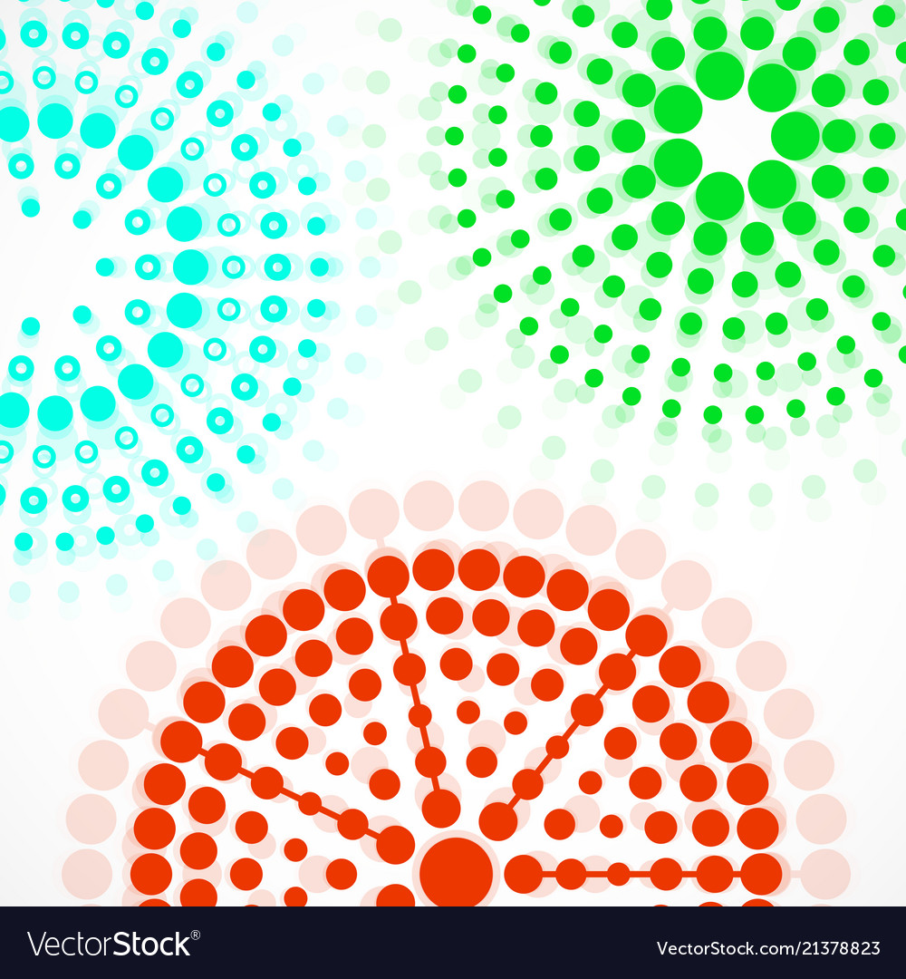 Abstract background with colorful dotted circles