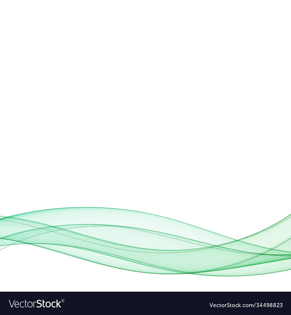 Green Wave Abstract Background Royalty Free Vector Image