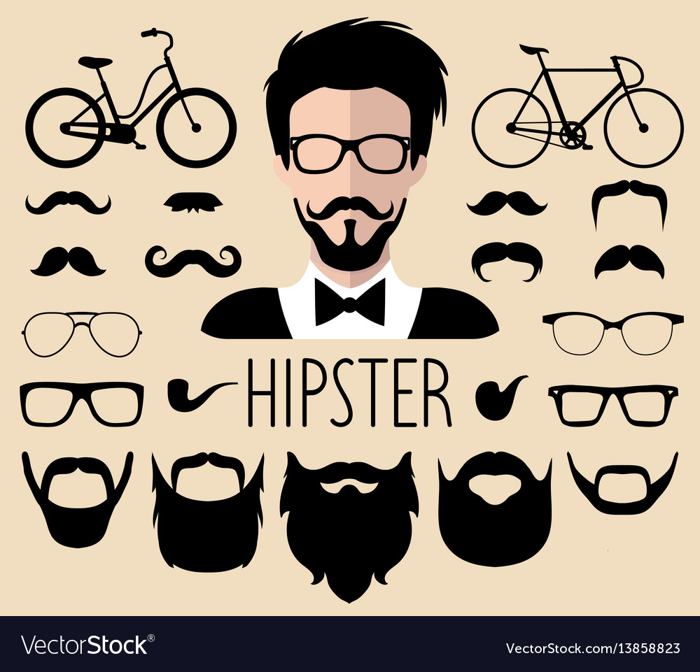 Hipster Men Icons - Diverse Styles