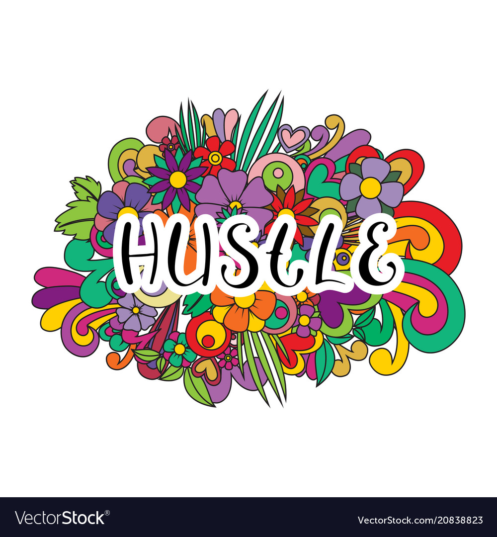 Hustle tangle pattern background