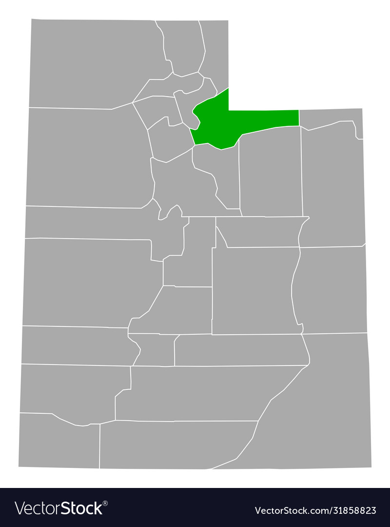 Landkarte Gipfel in utah