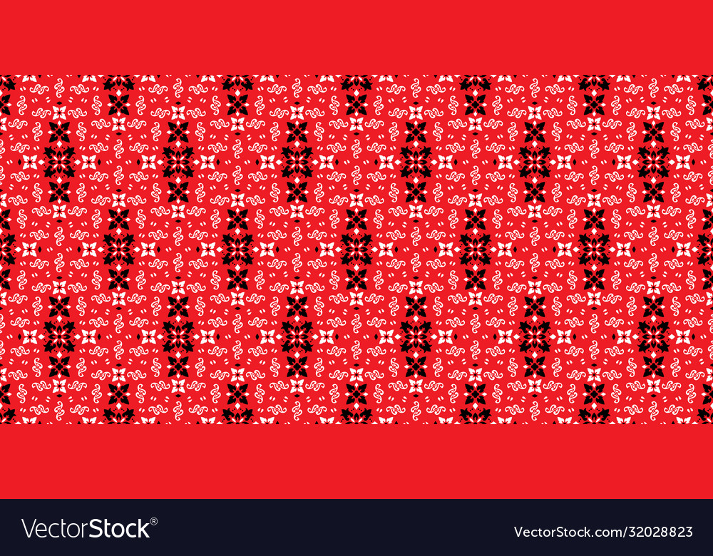 Rectangular seamless bandana print design