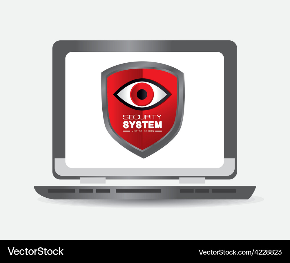 Security system design Royalty Free Vector Image