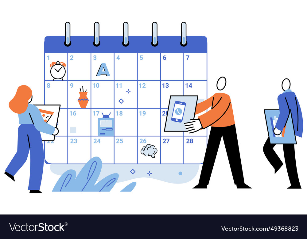 Self management organizing tasks and priorities Vector Image Self management organizing tasks and priorities