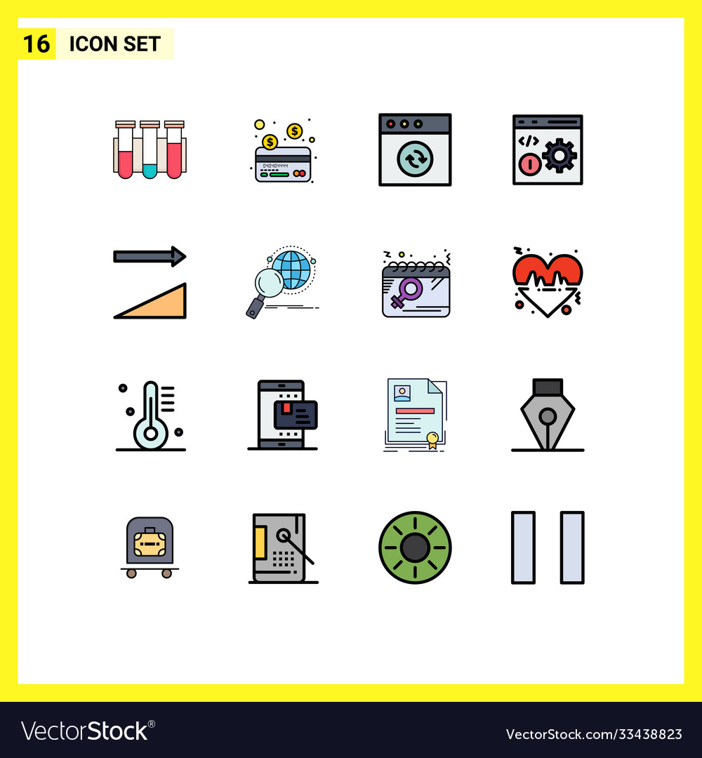 Set 16 modern ui icons symbols signs for sort