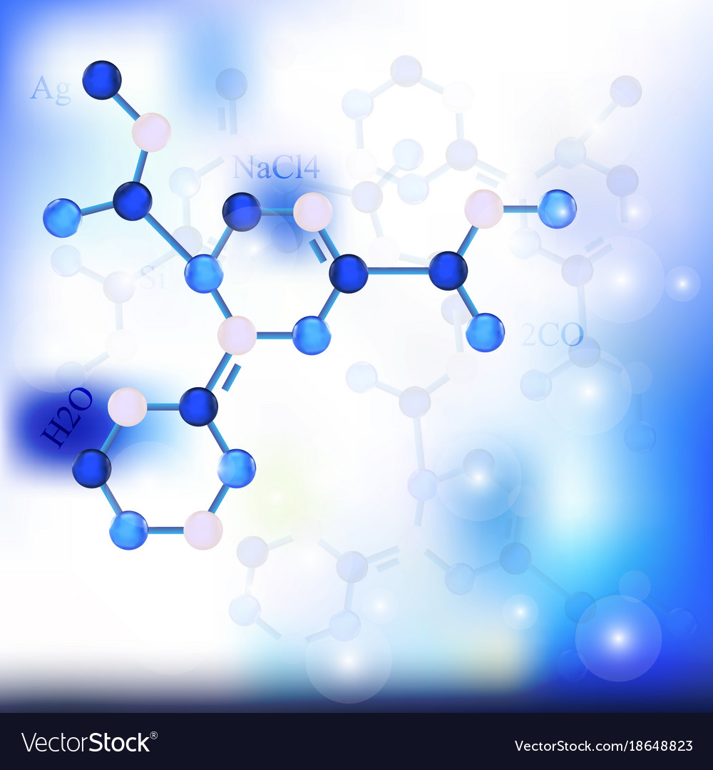 Trendy chemistry background Royalty Free Vector Image