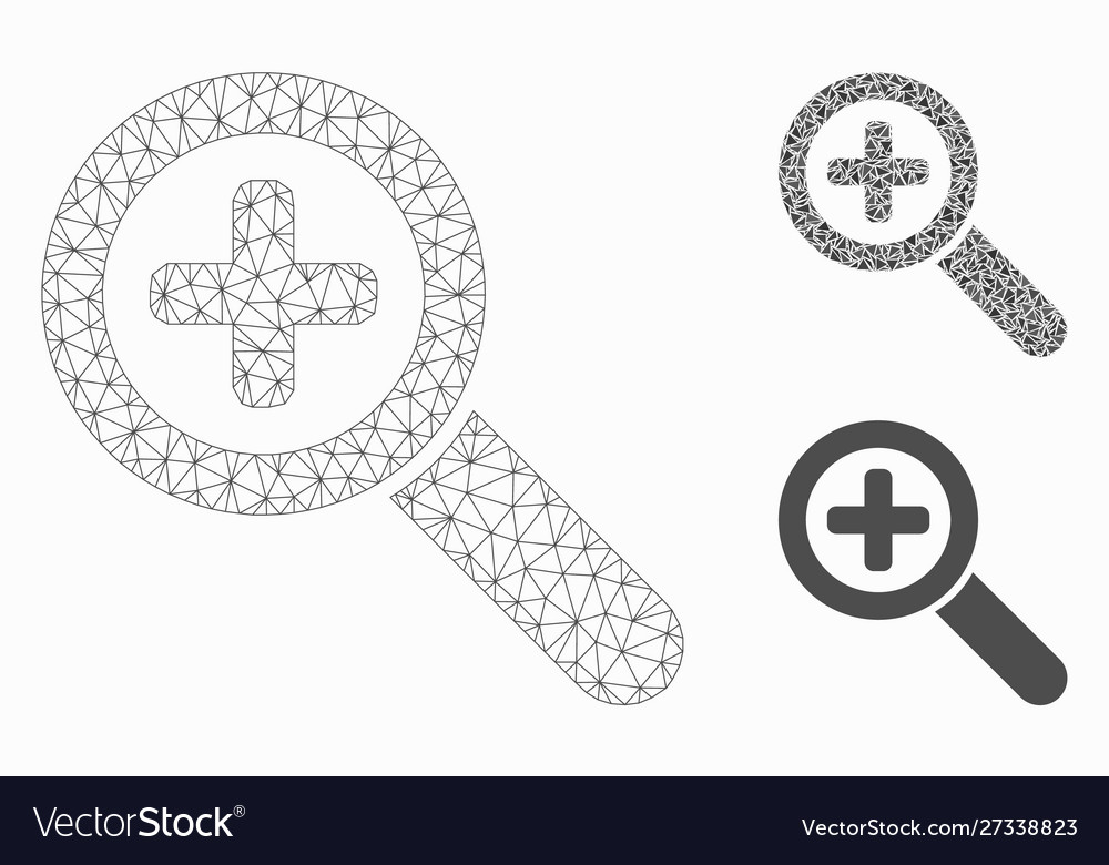 Zoom in mesh network model and triangle