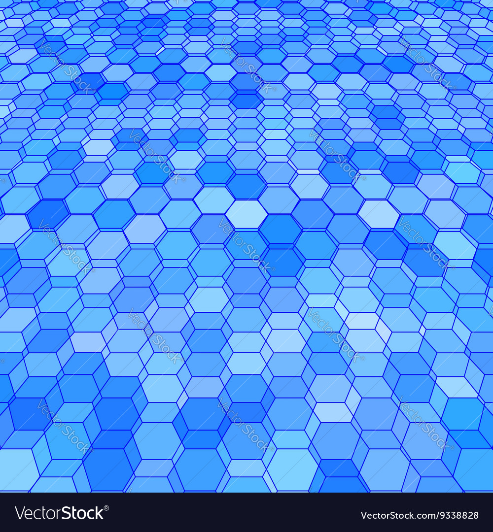 Abstract background with colorful hex polygons