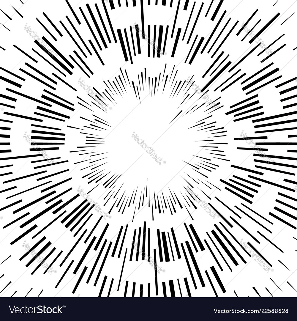Abstract circular element radial lines shape vector image Abstract circular element radial lines shape
