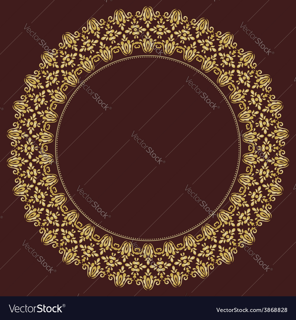 Floral modern frame Royalty Free Vector Image - VectorStock