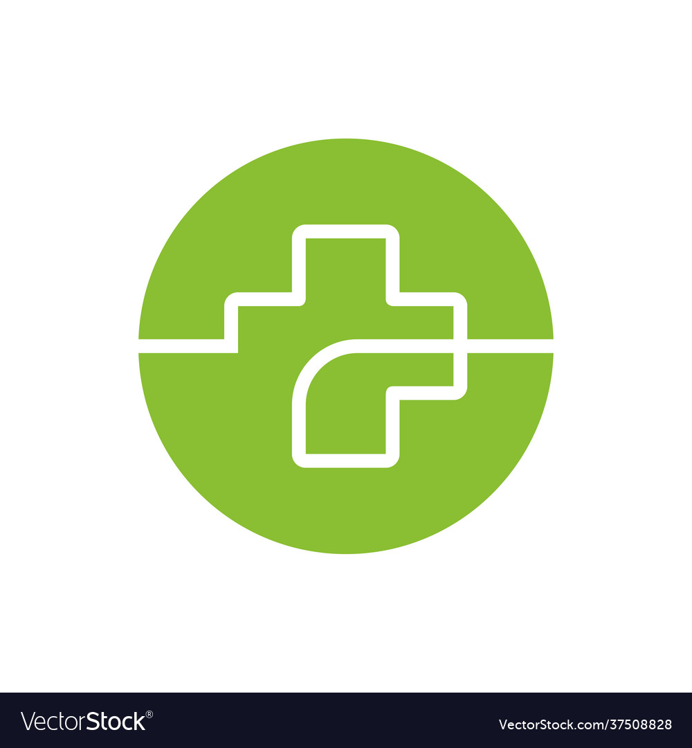 Medical cross logo template medic technology icon