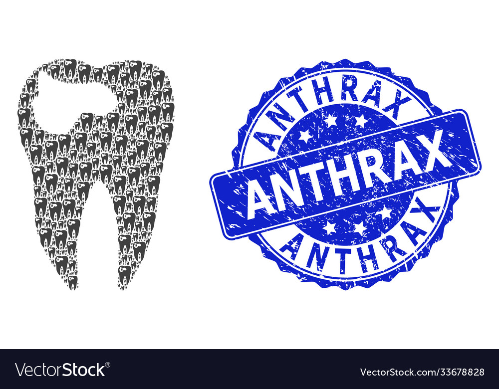 Rubber anthrax round seal stamp and recursion