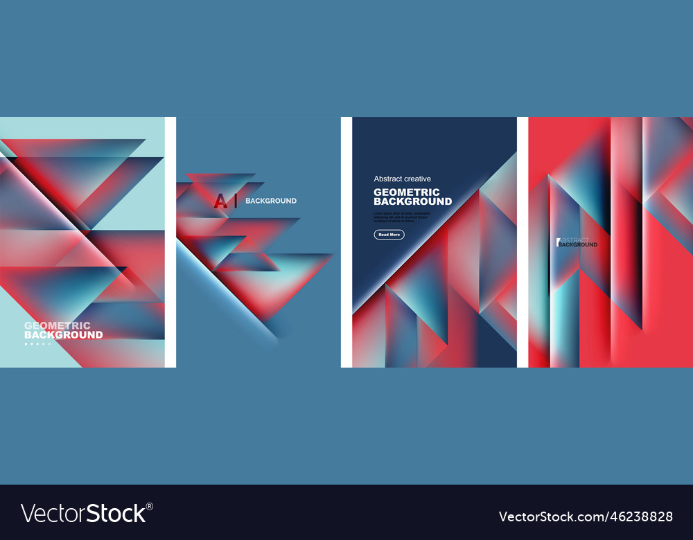 Set of abstract backgrounds - overlapping Vector Image Set of abstract backgrounds - overlapping