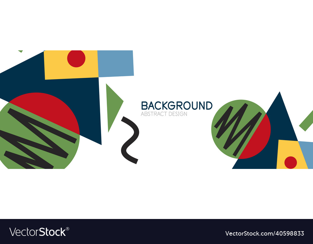 Abstract background blocks lines triangles vector image Abstract background blocks lines triangles
