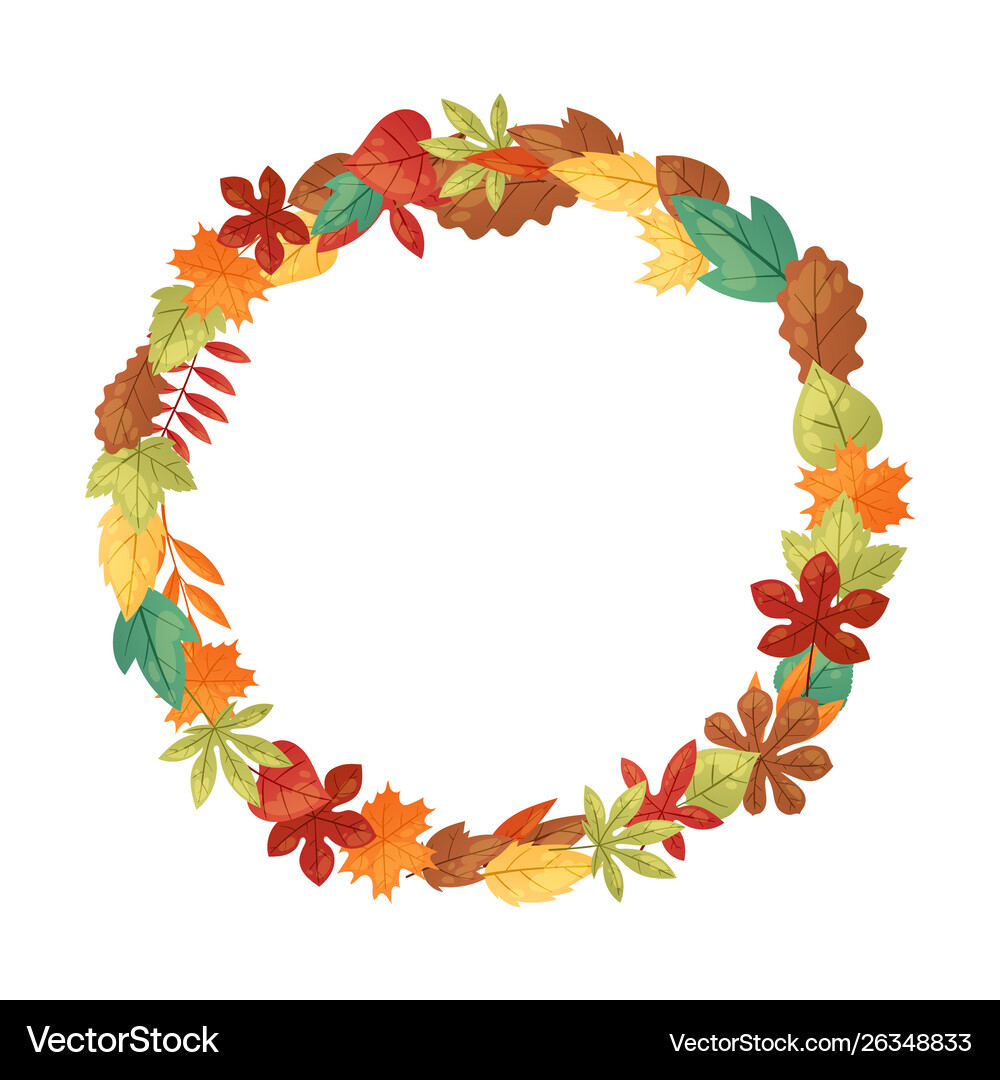 Autumn Leaves Banner Background Royalty Free Vector Image