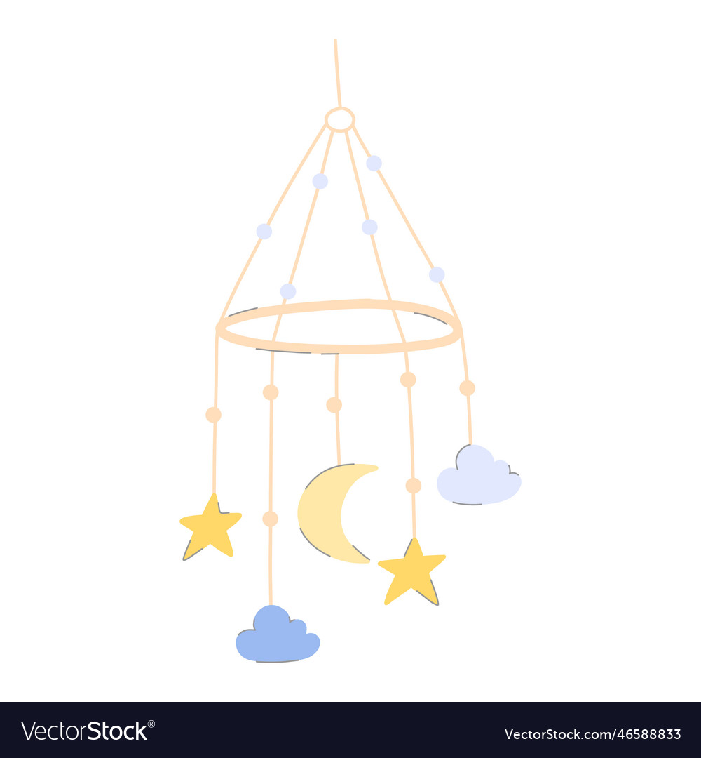 Baby toy mobile Royalty Free Vector Image - VectorStock