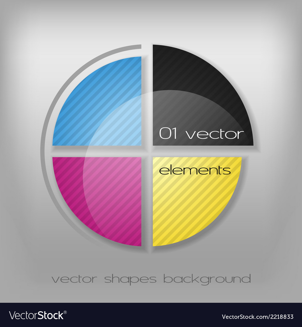 Cmyk circle Royalty Free Vector Image - VectorStock