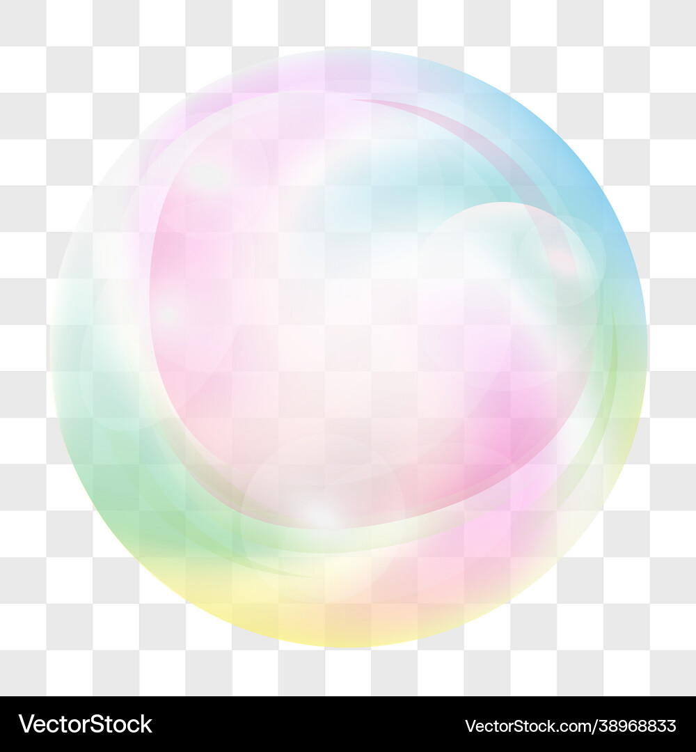 Colored soap bubbles Royalty Free Vector Image