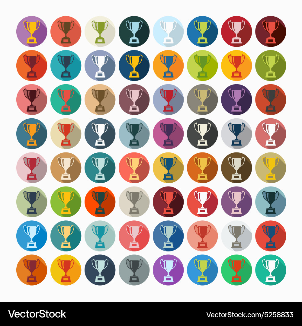 Flat design winner Royalty Free Vector Image - VectorStock