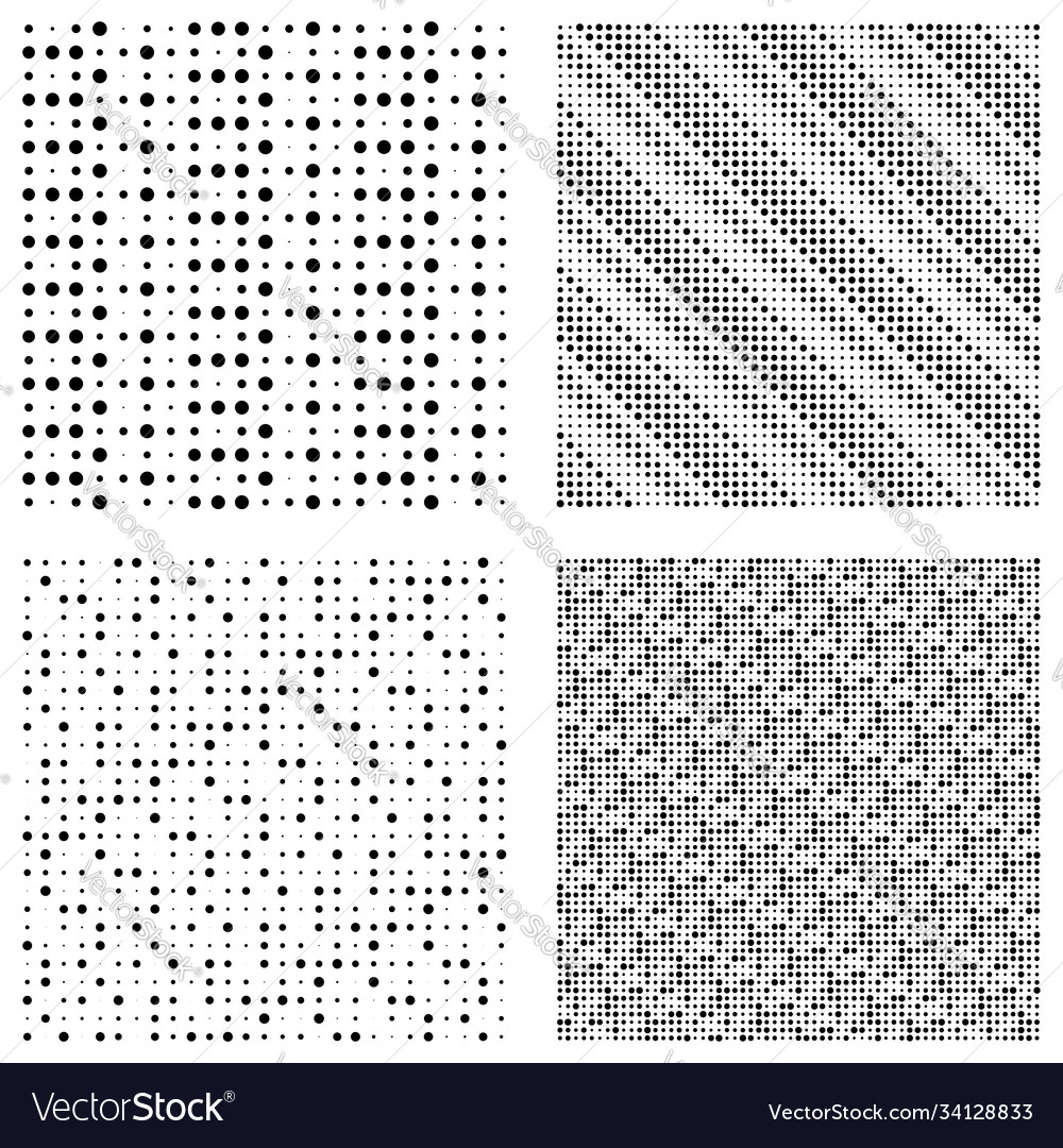 Halftone dots dotted pattern pointillist vector image Halftone dots dotted pattern pointillist