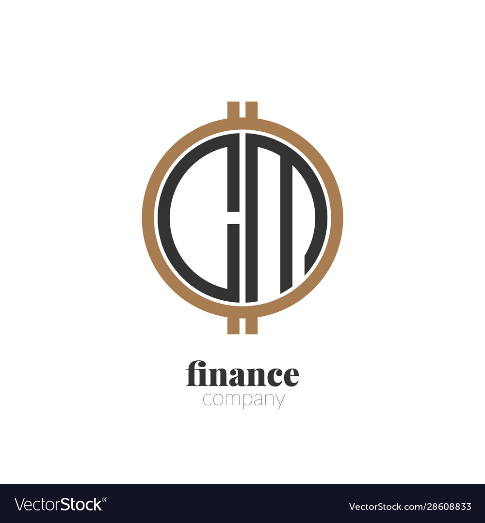 Original Buchstaben cm Finanzierung kreatives Logo Design