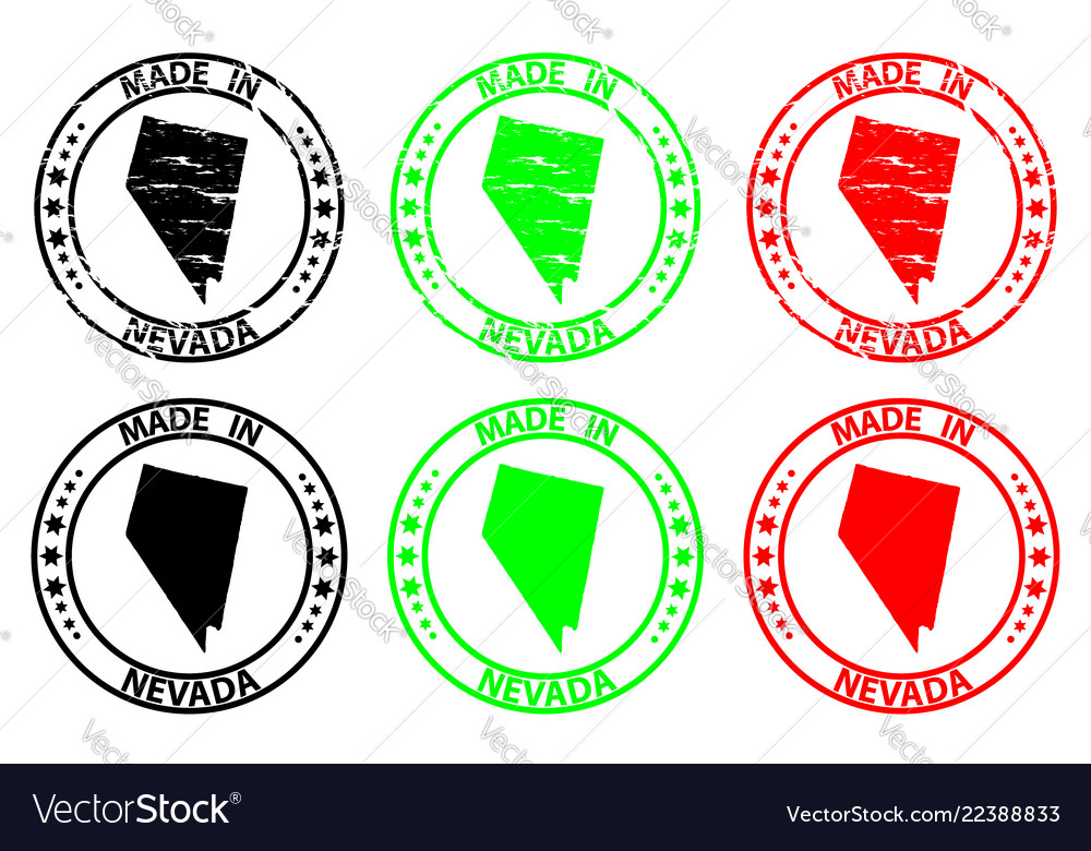 Made in nevada rubber stamp Royalty Free Vector Image
