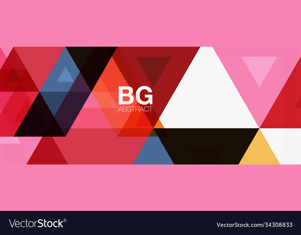 Mosaic triangle pattern abstract background vector image Mosaic triangle pattern abstract background