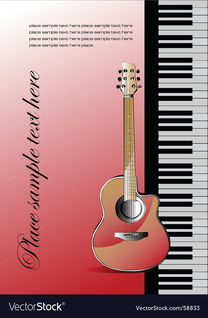 Piano with guitar