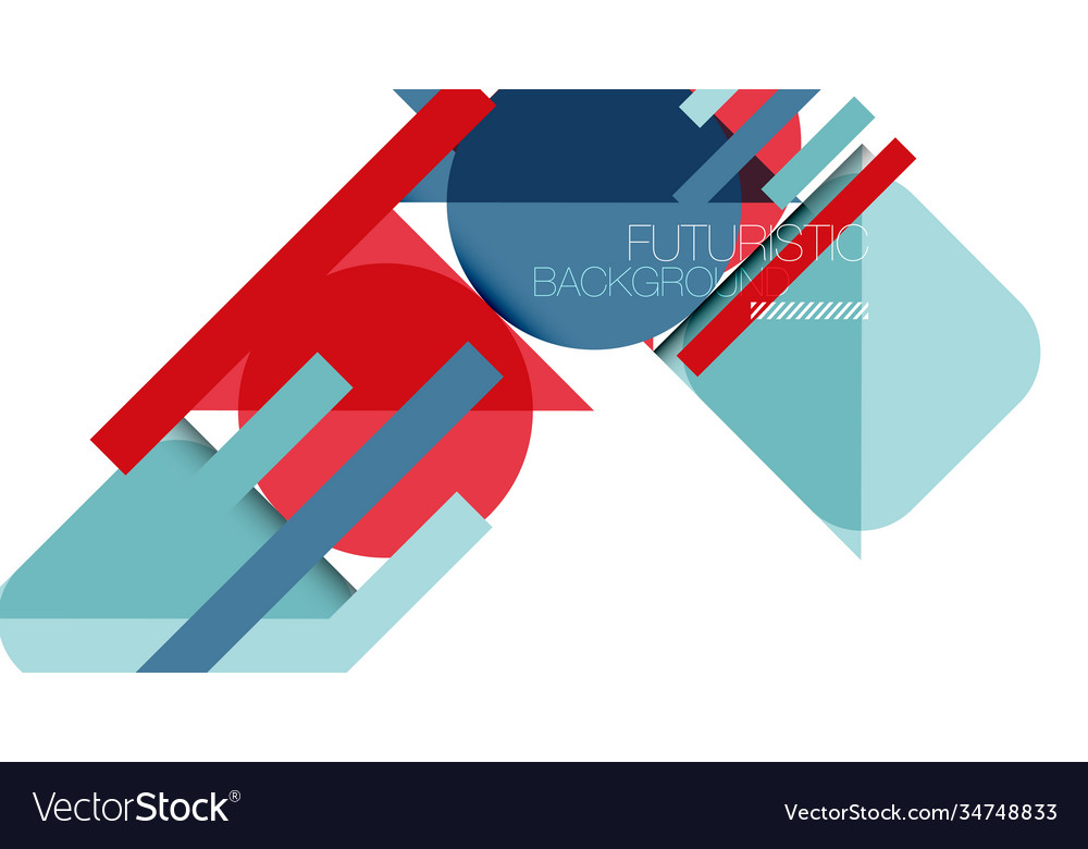 Simple circles and triangles abstract background Vector Image Simple circles and triangles abstract background