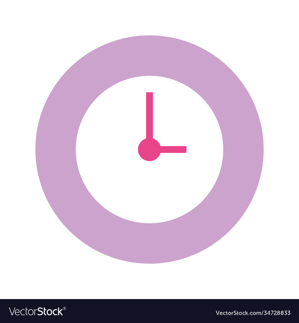 Time clock device isolated icon