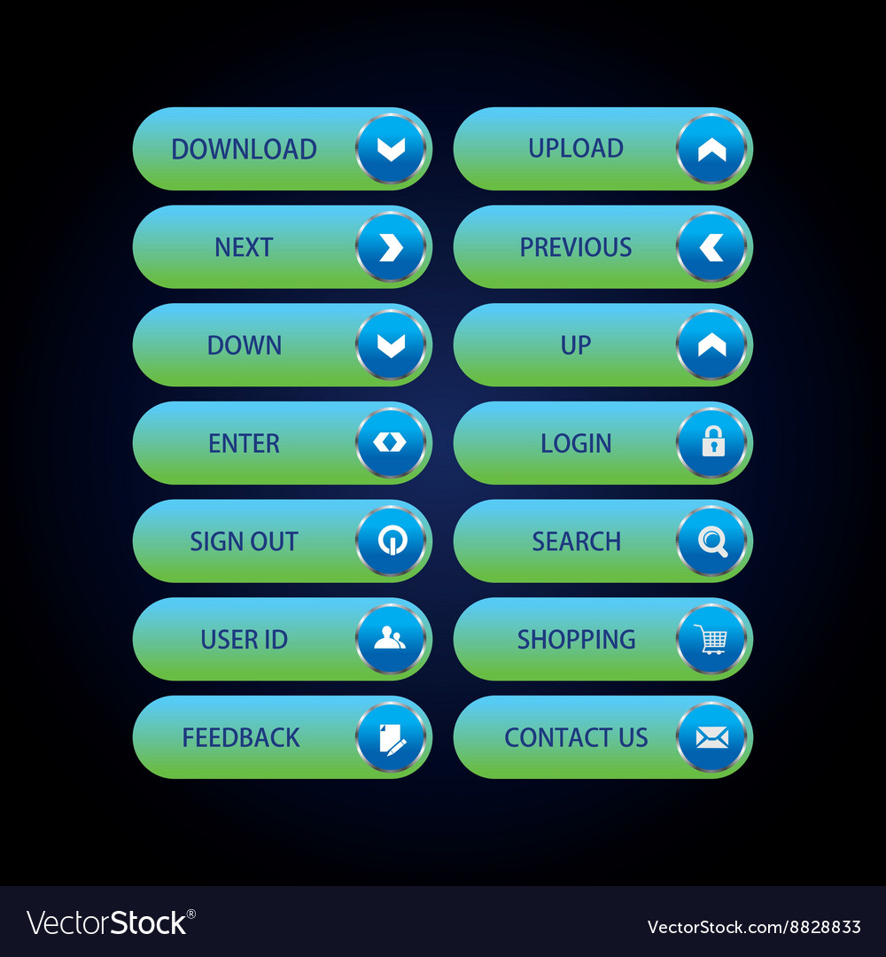 Web button set