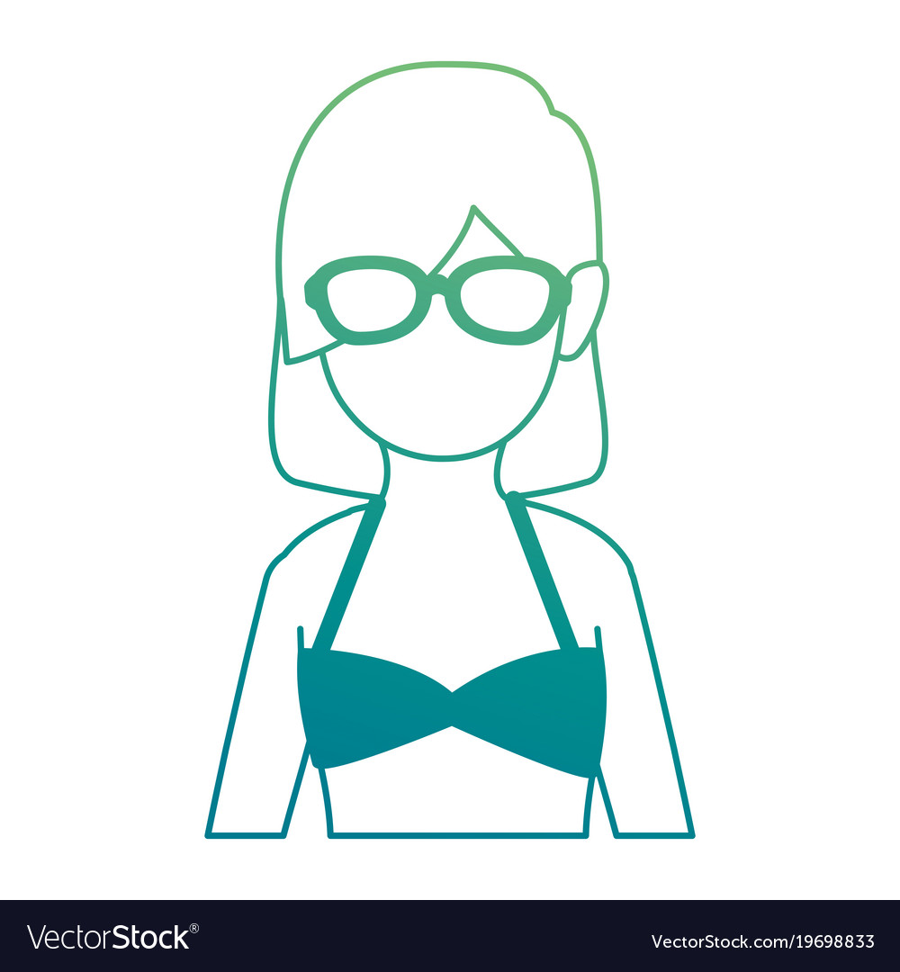 Woman in swimsuit avatar