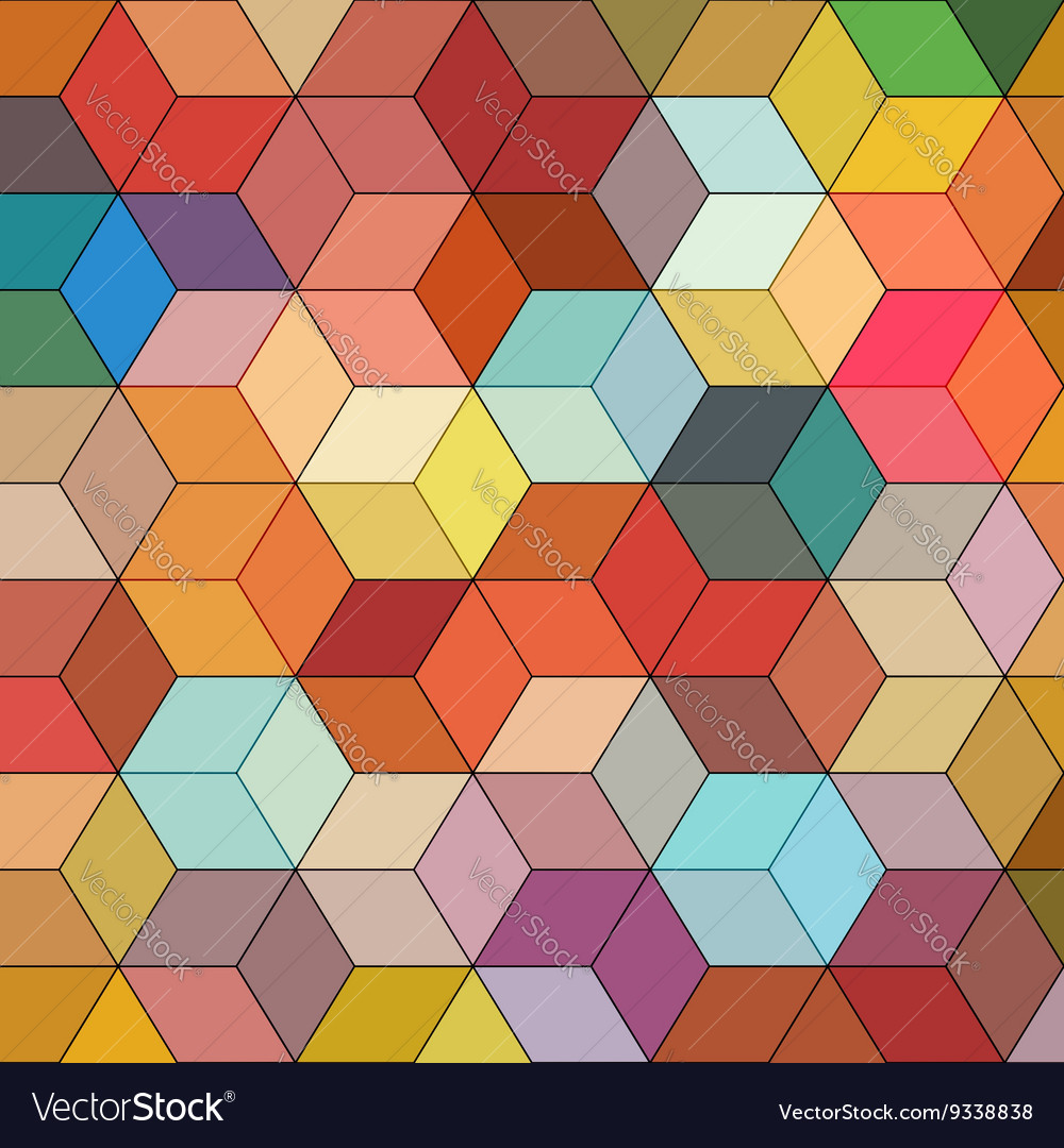 Abstract background with colorful hex polygons